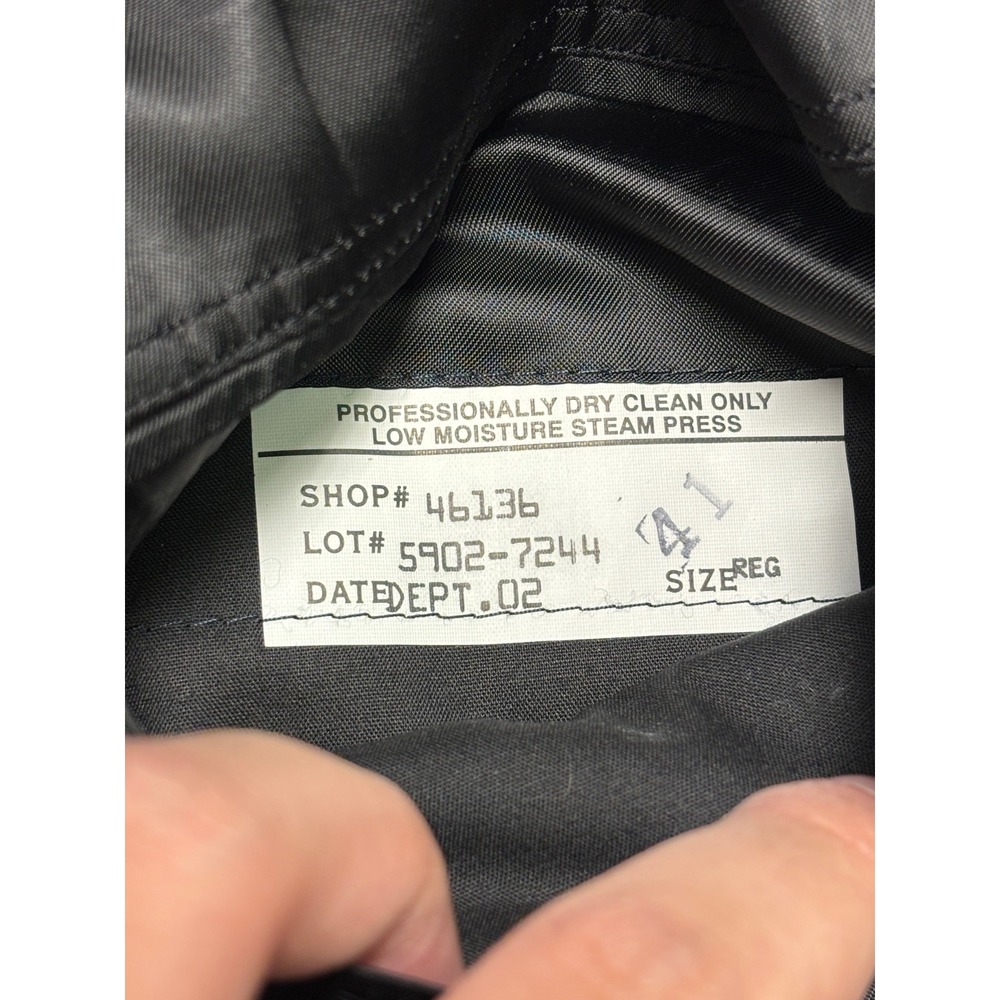 Brooks Brothers Makers Brooksease Blazer Mens 41 Reg Charcoal Gray Wool USA Made - Picture 9 of 14
